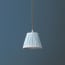 18cm pendant bloomer shade in blue sky linen